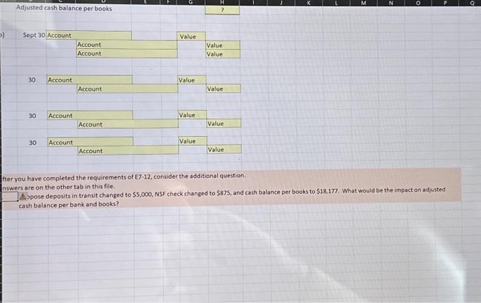 to the Cash account in the ledger of Howard Company. Balance September