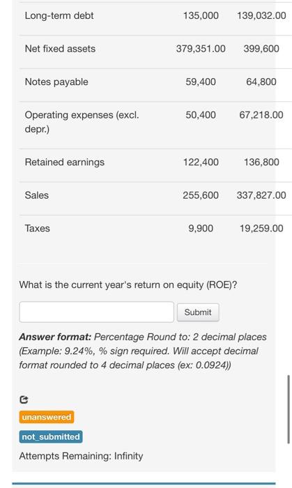 Percentage Round to: 2 decimal places (Example: 9.24\%, \% sign required. Will