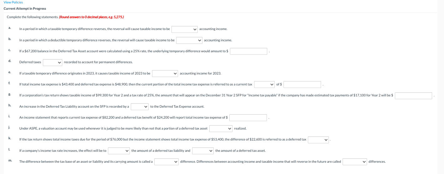 a. In a period in which a taxable temporary difference reverses,