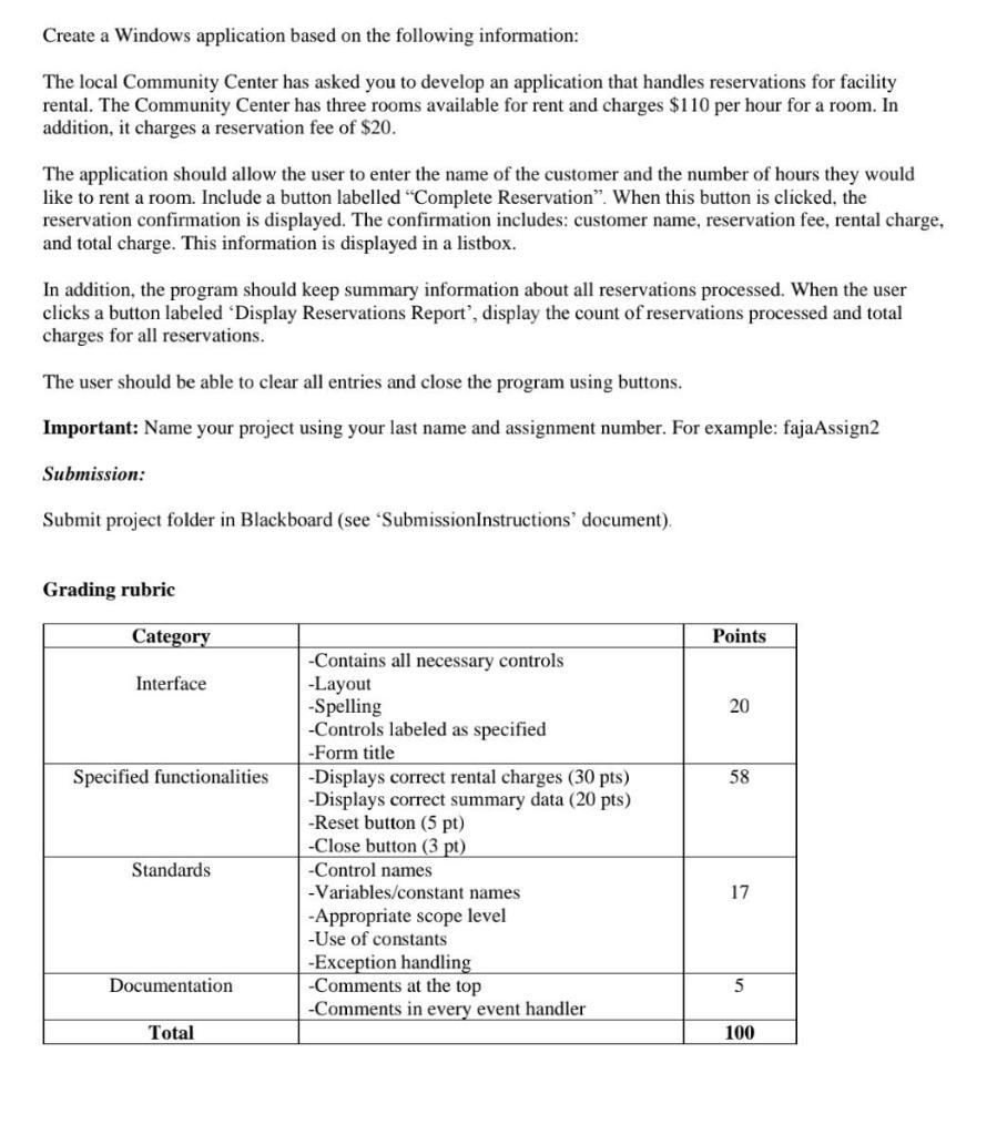 I am looking for help creating this program in c# ( C