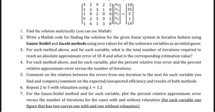 only using matlab solve questions 5,6 and 7 92 1 9|xi 3-6