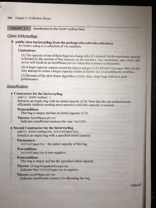 bag, describe its contents (abstract value) after the series of operations: insert