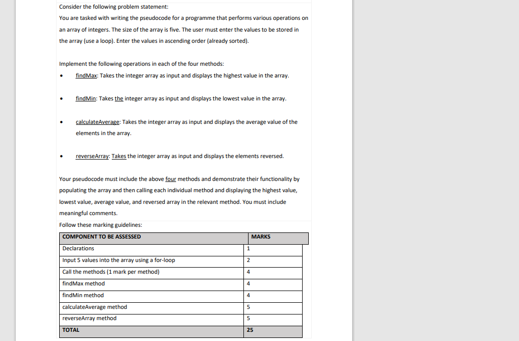  Consider the following problem statement: You are tasked with writing the