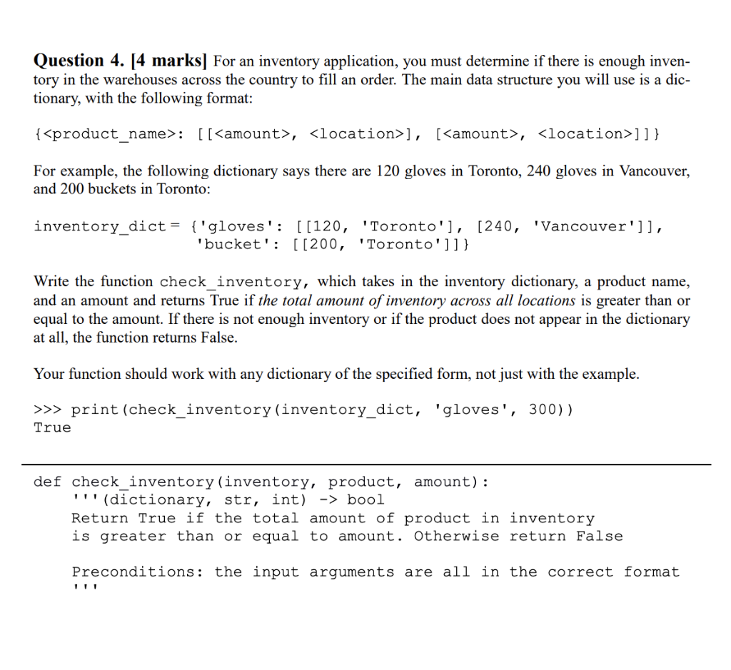 Please solve for PYTHON. 
