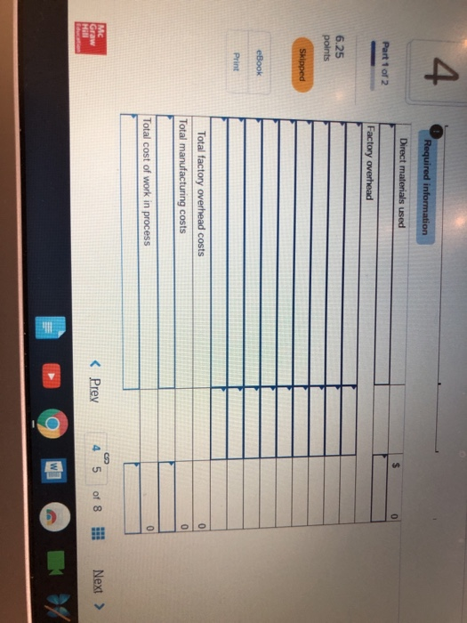 A1 The following information applies to the questions displayed below) Part 1