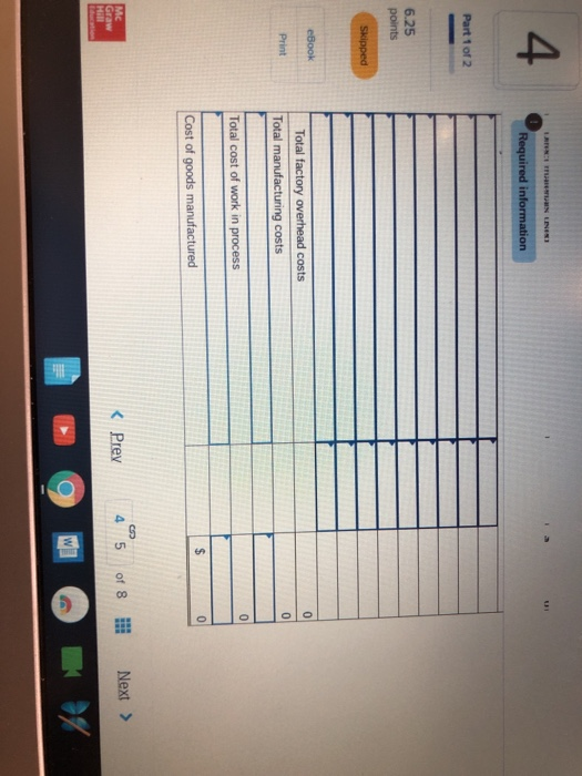 of 2 The following calendar year-end information is taken from the December