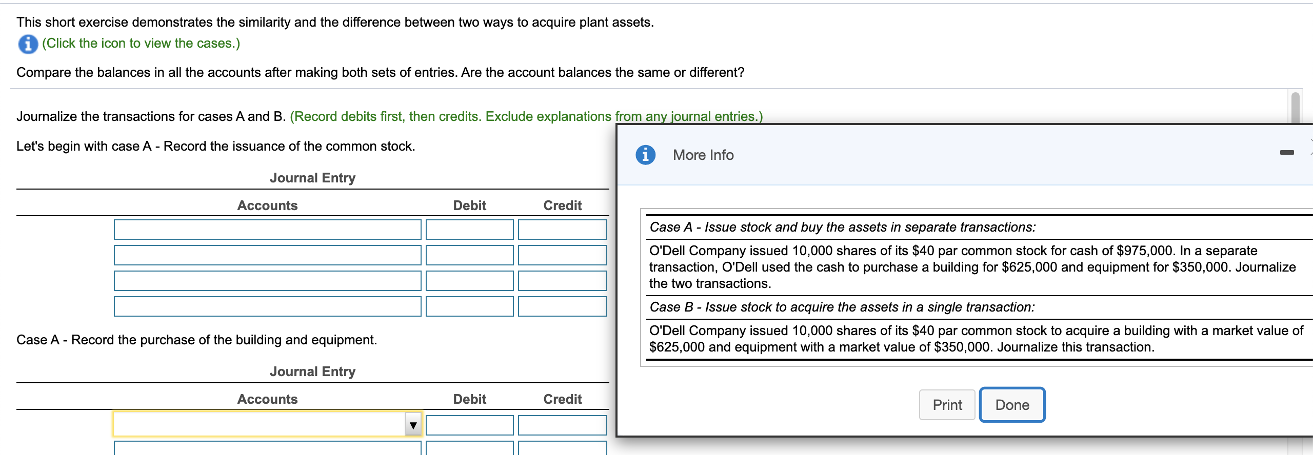  This short exercise demonstrates the similarity and the difference between two