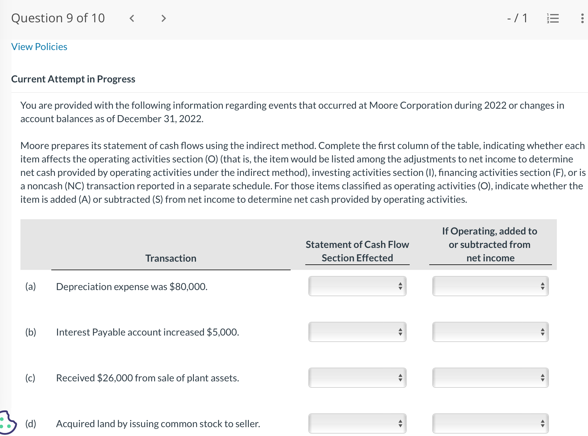 Please solve. You are provided with the following information regarding events that