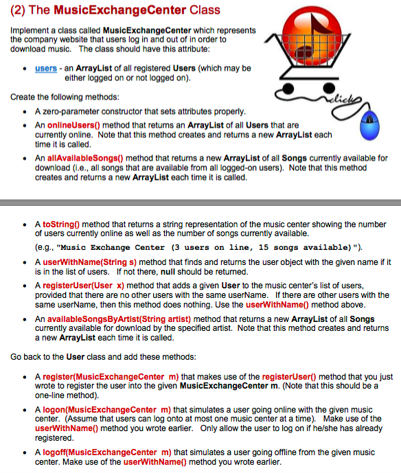 Here Center and a user of the Music Exchange Center that logs