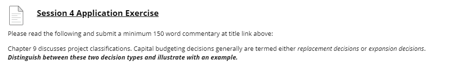  Session 4 Application Exercise Please read the following and submit a