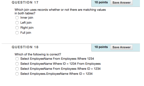 access data more quickly O To share data across platforms QUESTION 10