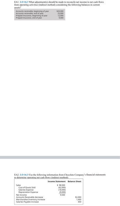  Please help me in solving these questions :) EAI LO 16.3