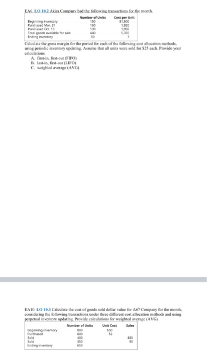 end of year 25.000 12.000 EA2. LO 16.3 Use the following information