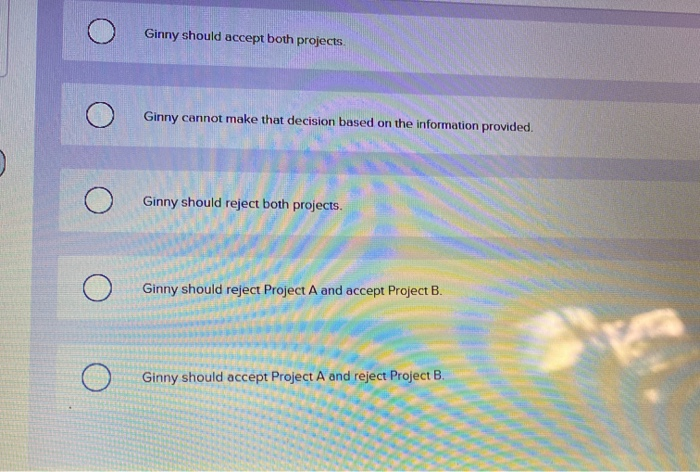 Each project costs $10,000 Project A produces cash inflows of $3,000 a