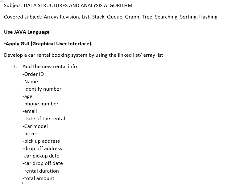  Subject: DATA STRUCTURES AND ANALYSIS ALGORITHM Covered subject: Arrays Revision, List,