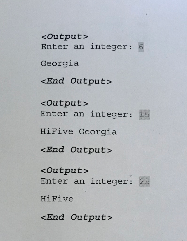 white a program that prompts the user to enter an integer. if