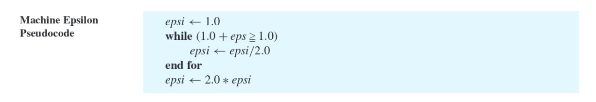 I need help converting this pseudocode into a C++ program. Machine Epsilon