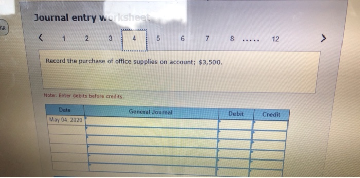 12 months of Insurance to begin May 2; paid 521,000. > Completed