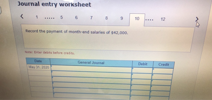 work to be done in Pune. 31 Pald onth-end salaries of $42.000
