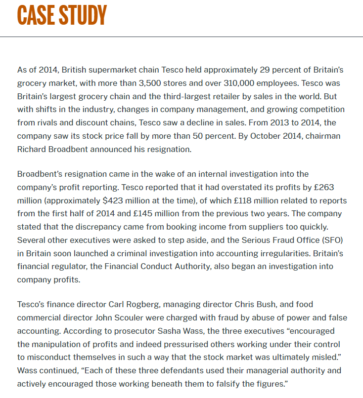 Read the case study and answer questions below: Answer the following questions: