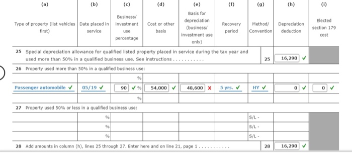 his calendar year-end manufacturing business: Date Acquired Manufacturing equipment (7 year) June