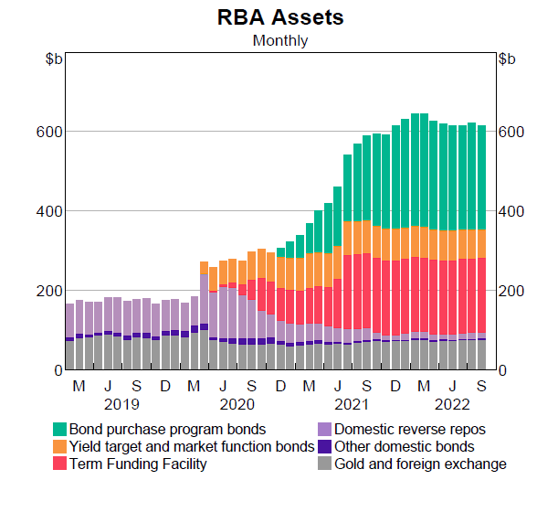 During the Covid-19 pandemic, the RBA implemented a quantitative easing policy by