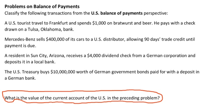  please answer the question 3, just that one Problems on Balance