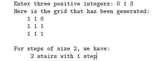  This code only gives grids and not the steps and stars