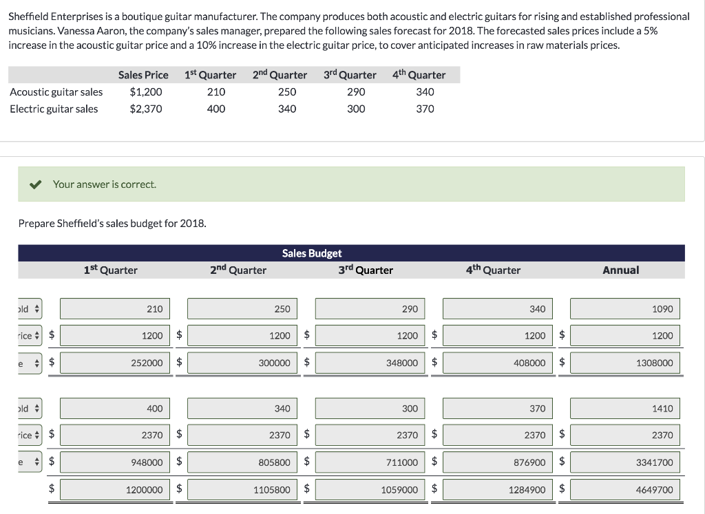 had 30 acoustic guitars in stock-fewer than the desired inventory level of