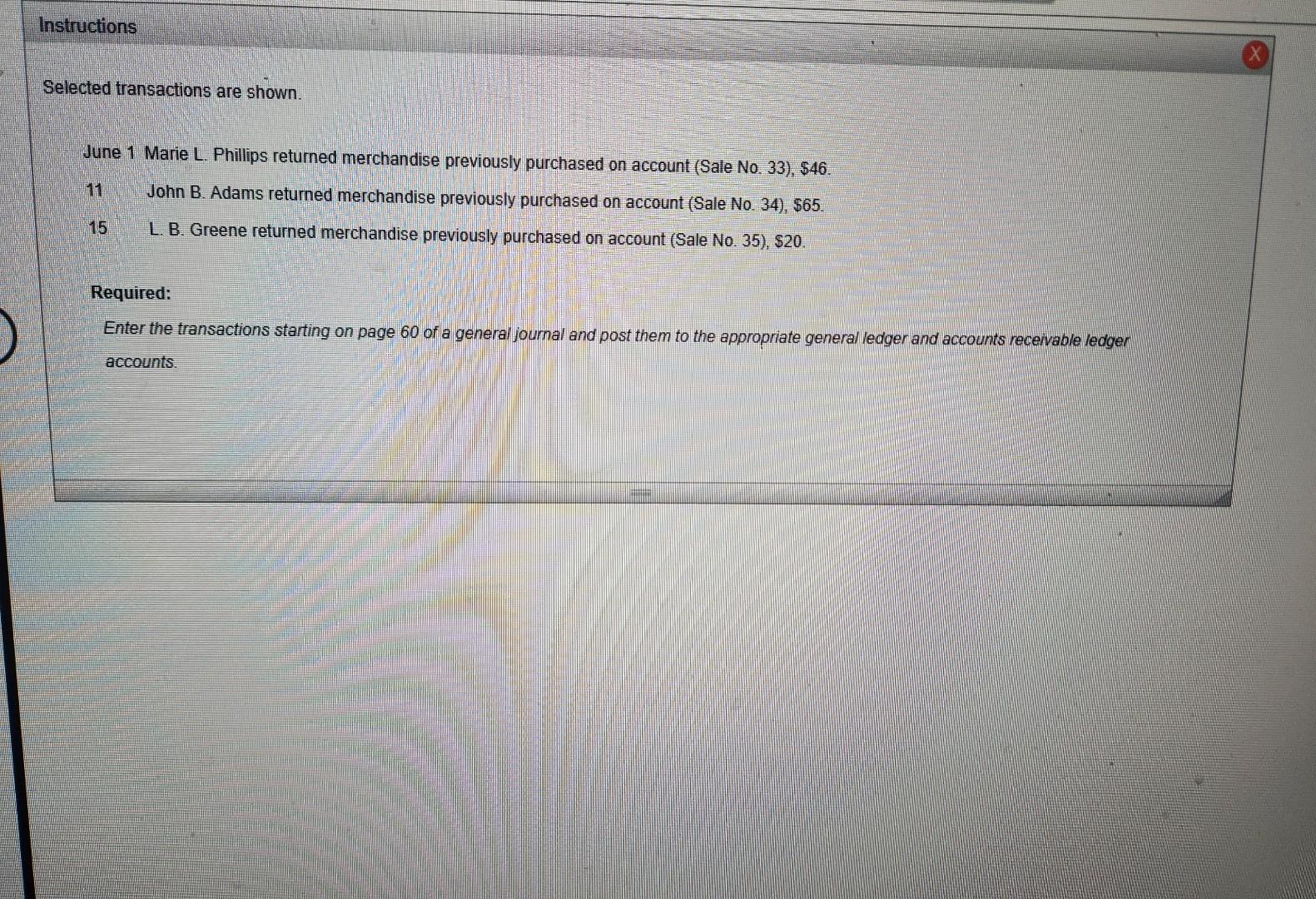  2. Post the transactions to the general ledger: 2. Post the
