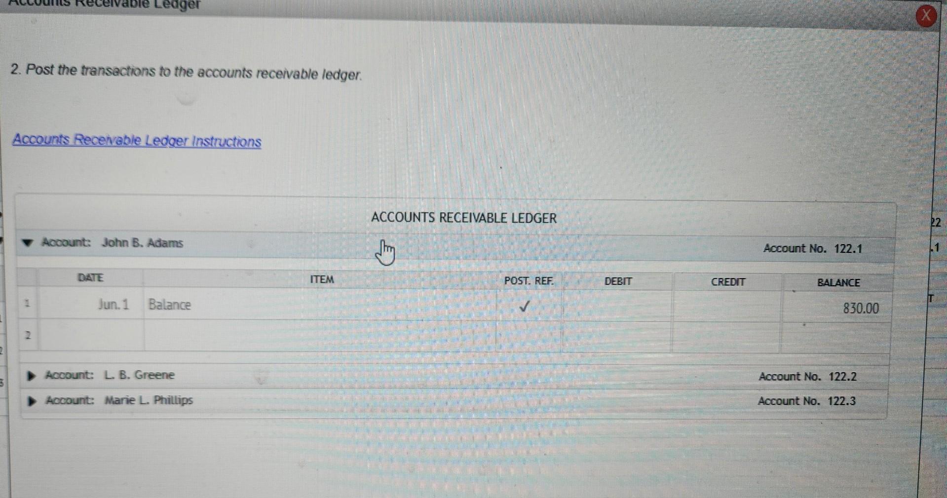 page 60 of a general journal and post them to the appropriate