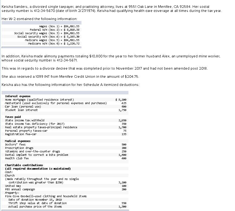 What is the loan deduction for this problem? I calculated 1727