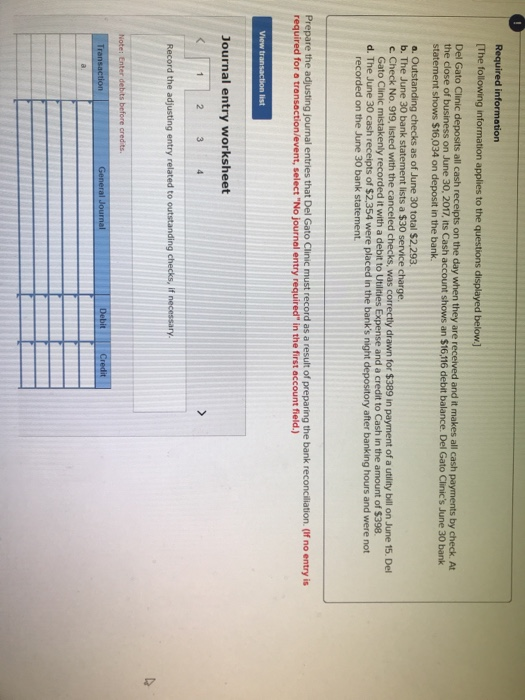 asap Required information [The following information applies to the questions displayed below]