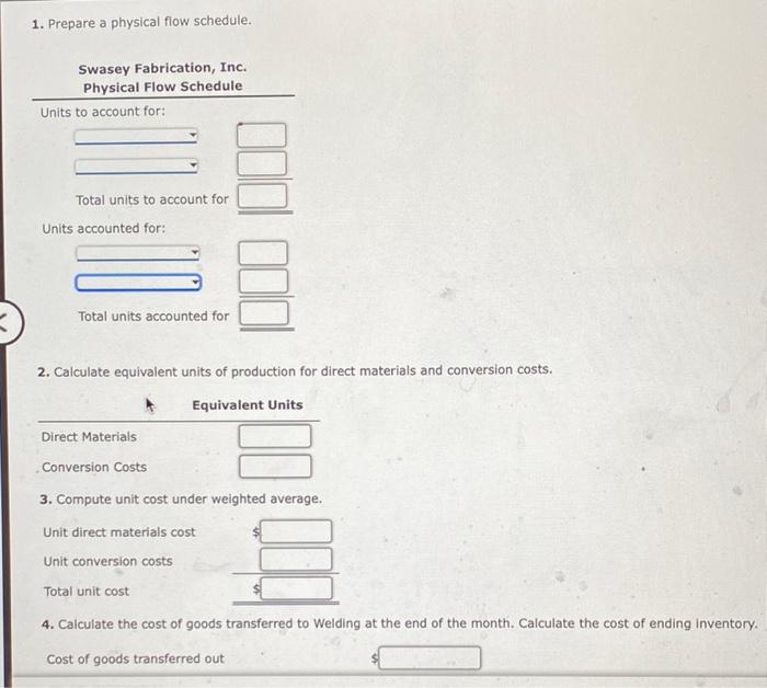 ABC Swasey Fabrication, Inc., manufactures frames for bicycles. Each frame passes through