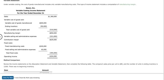 costs. All manufacturing costs are included in the cost of goods sold