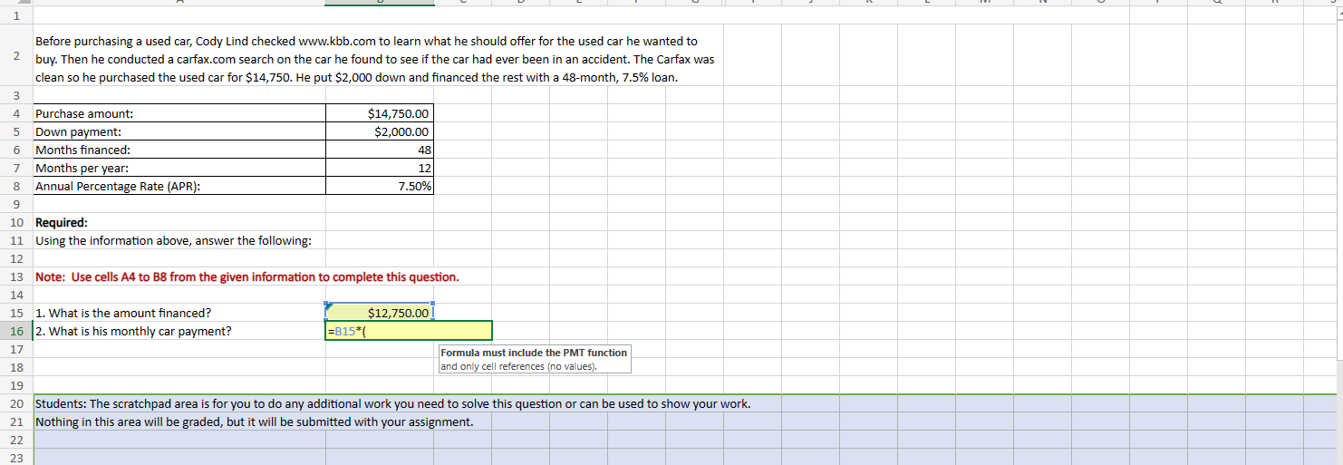 I understand how to do the math and get the answer normally.