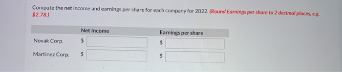 competitors, appear below. All balance sheet data are as of December 31,