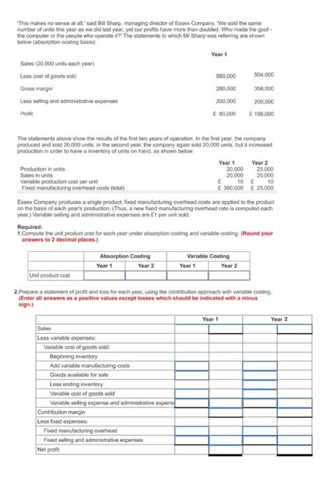  'This makes no sectse at att,' said Bal Sharp, managing director