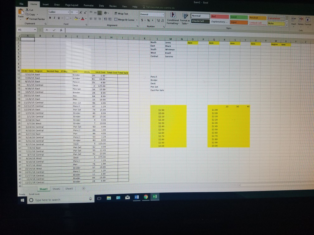 1. In cell M11, create a dcount to determine the number