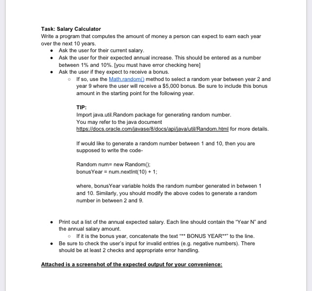  ***Program in Java Code*** - The program correctly receives and handles