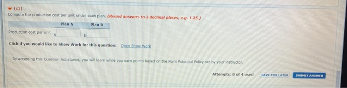 should be accepted Problem 22-03Aa-b,cl, d (Video) (Part Level Submission) plovom Industries