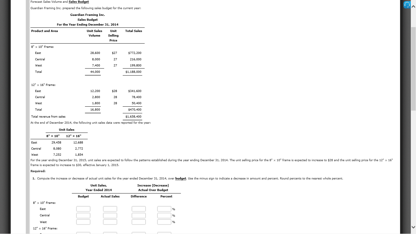 the minus sign to indicate a decrease in amount and percent. Round