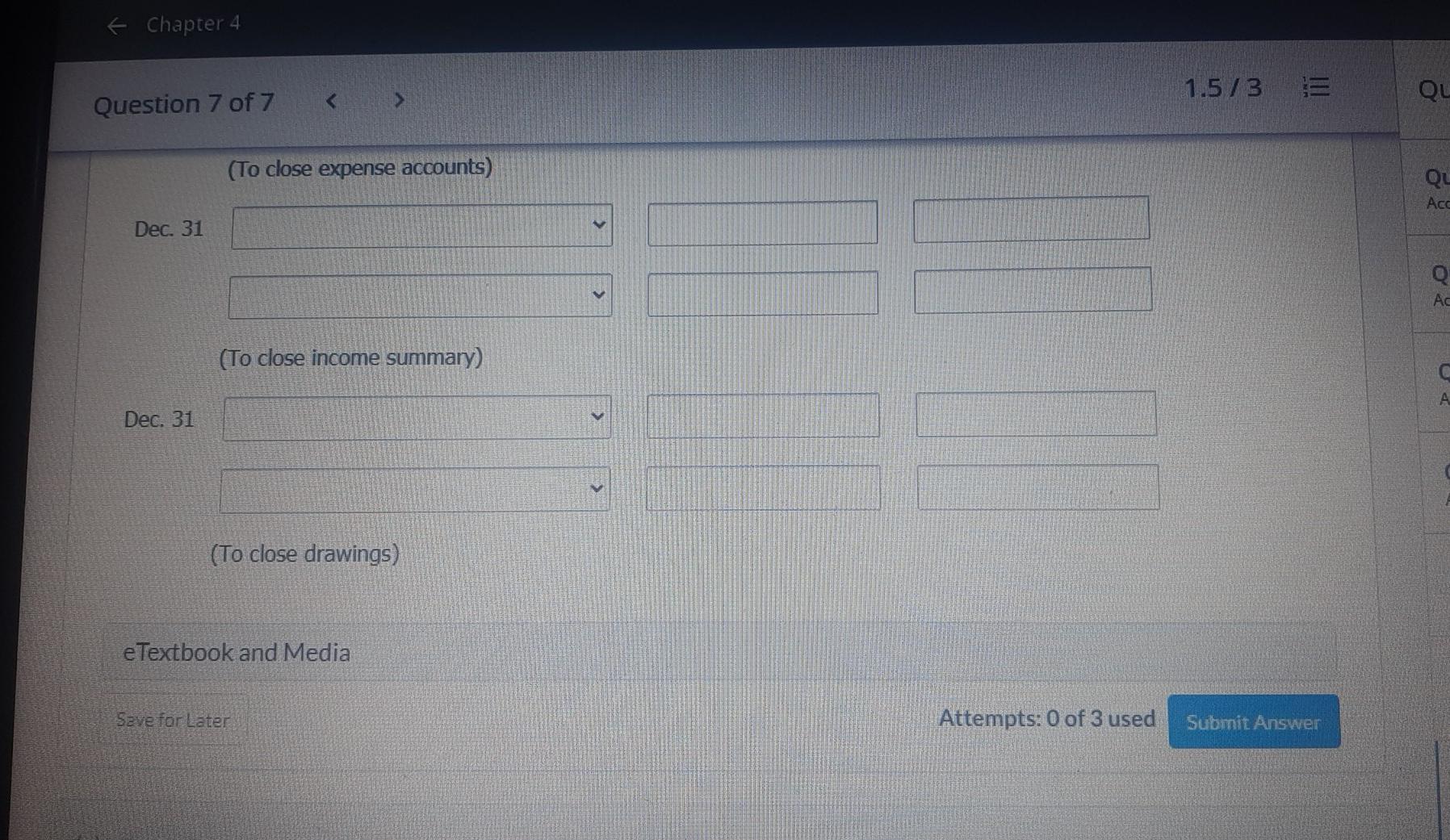answer is correct. Prepare an income statement ORIOLE COMPANY Income Statement For