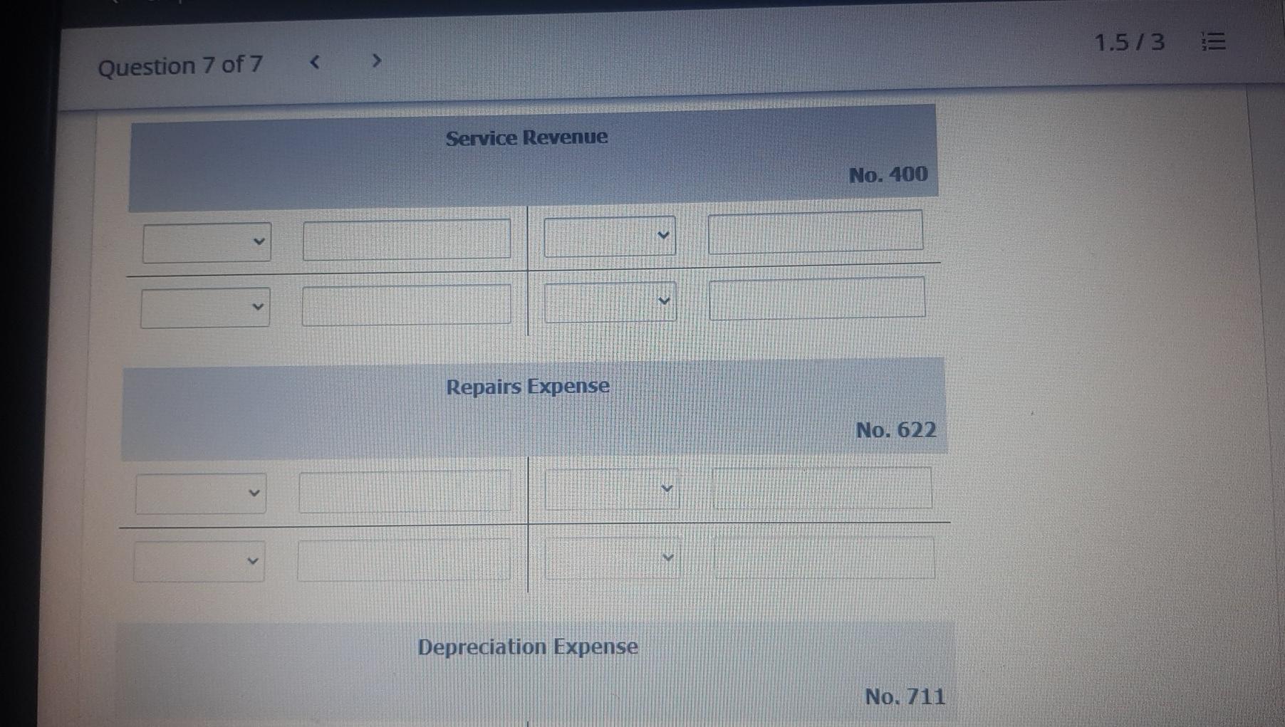 1 E Chapter 4 Question 7 of 7 1.5/3 (a2) Your Answer