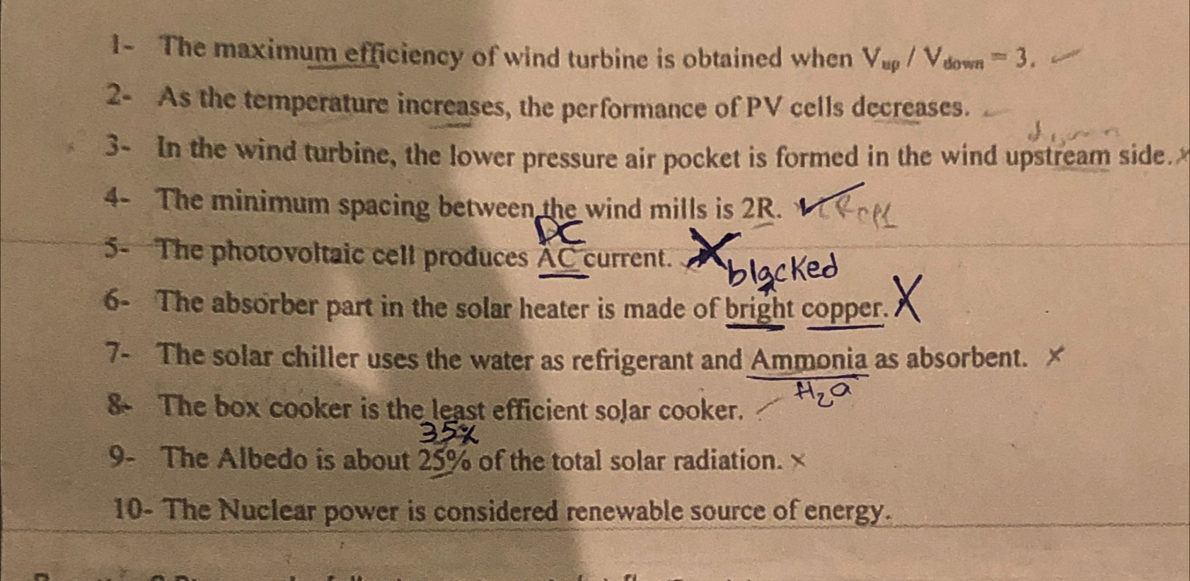  True or false ( please correct the false )1- The maximum