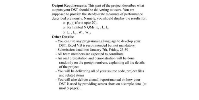 will be working as a team and are asked to provide a