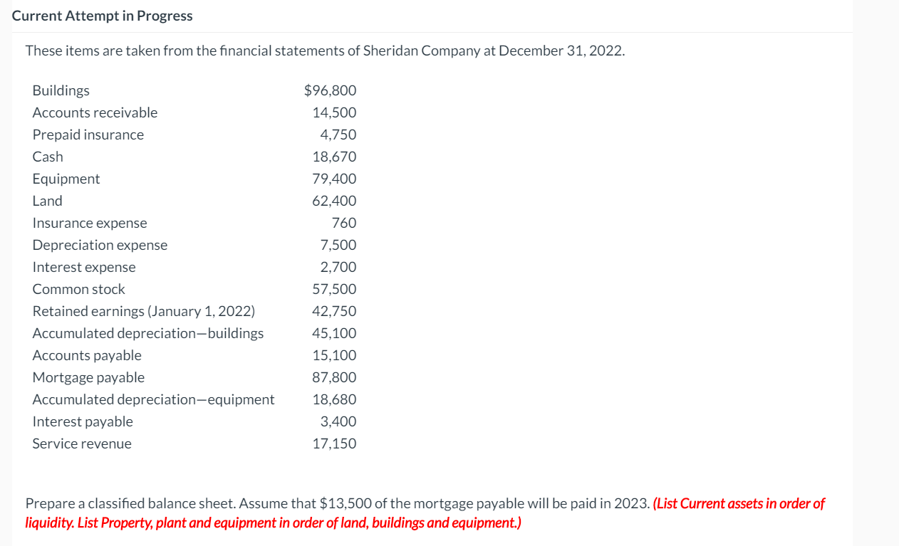 Current Attempt in Progress These items are taken from the financial