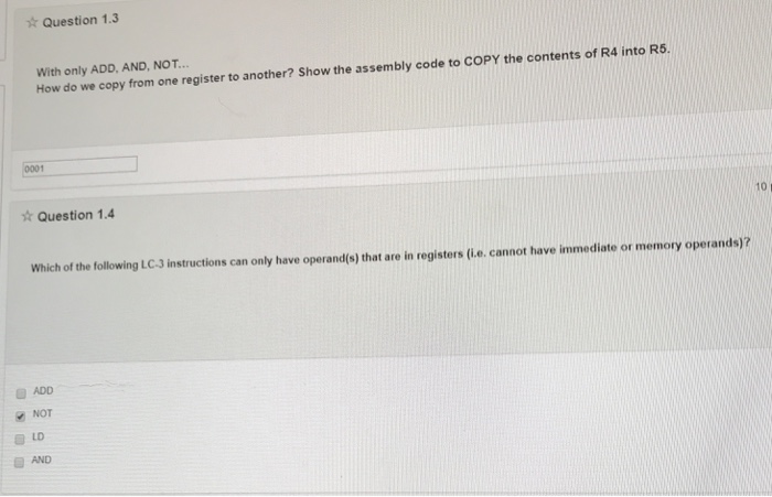 register 7? ORIG x3000 A FILL X3016 AND R6, R6, x0 ADD