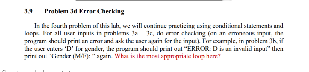 Problem 3b Daily Calorie Expenditure Calculator In the second problem of this