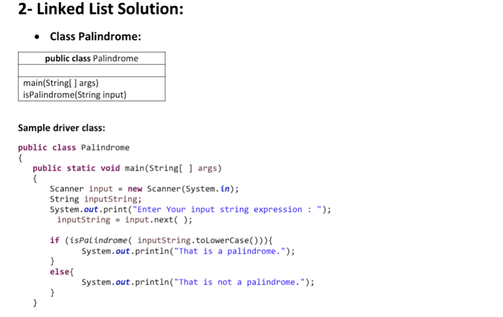 Using stacks (LinkedStack and ArrayStack data structures) and queues (LinkedQueueandArrayQueue data structures),